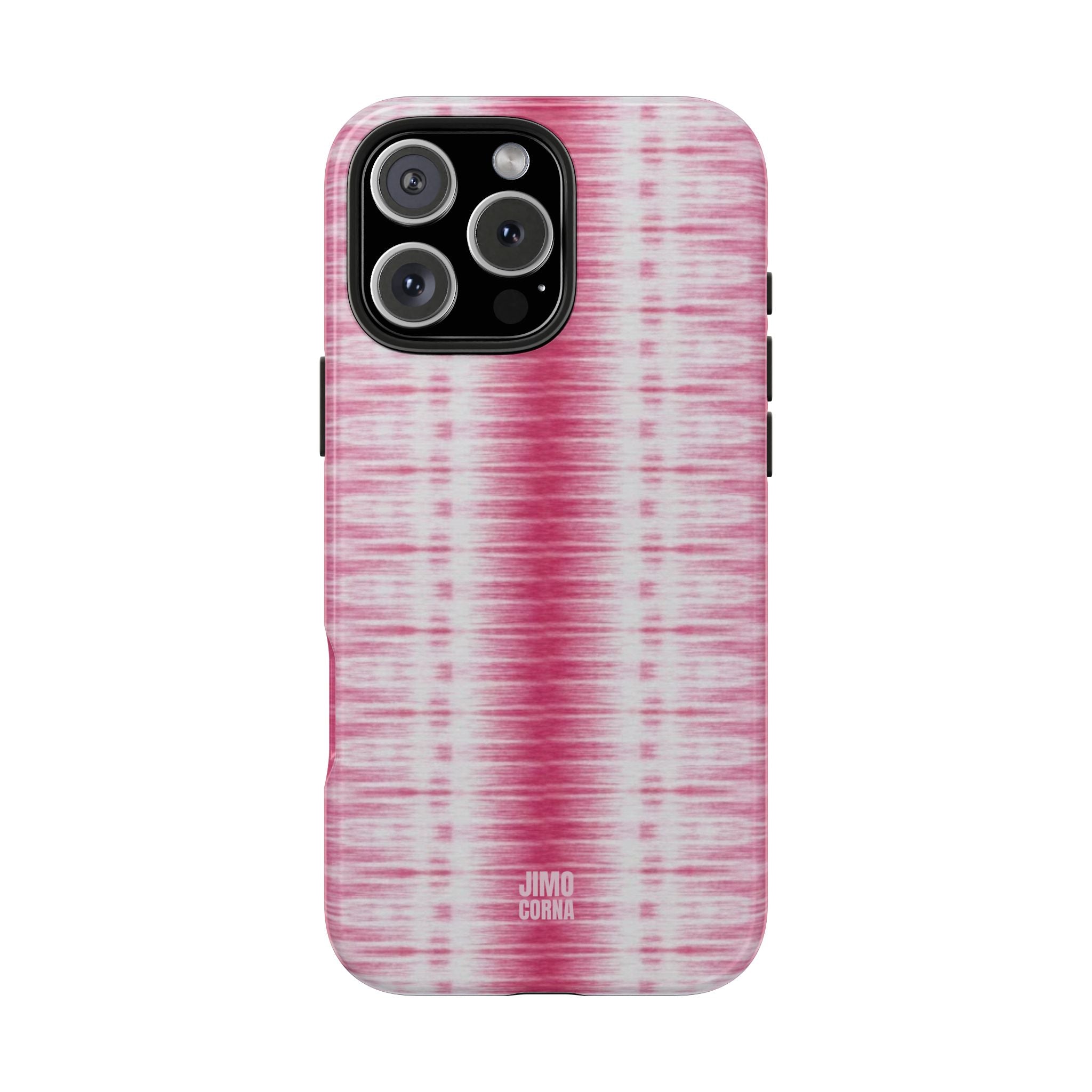 Pink Woven Texture iPhone Case