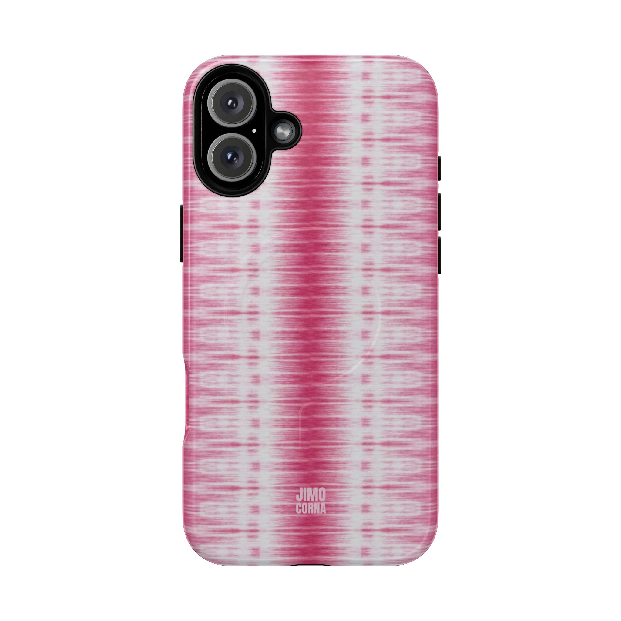 Pink Woven Texture MagSafe iPhone Case