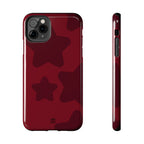 Cherry Red Bold Stars