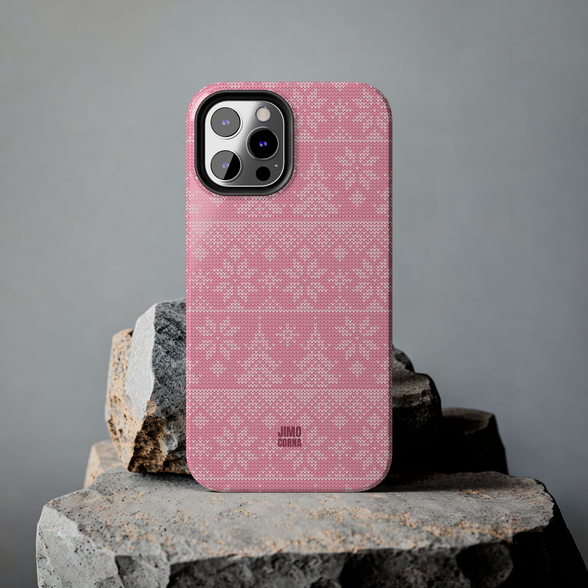 Holiday Knit | Pink iPhone Case