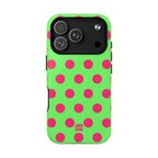 Big Polka Dot | Green and Pink