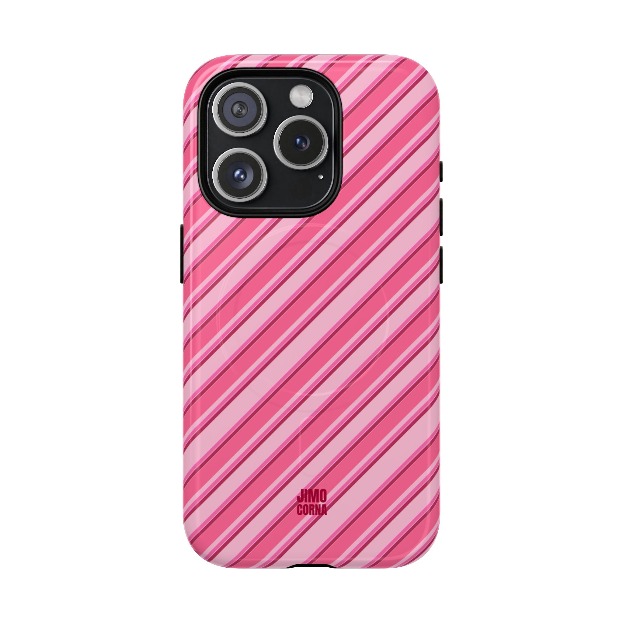 Angelina Stripes | Hot Pink - MagSafe iPhone Case