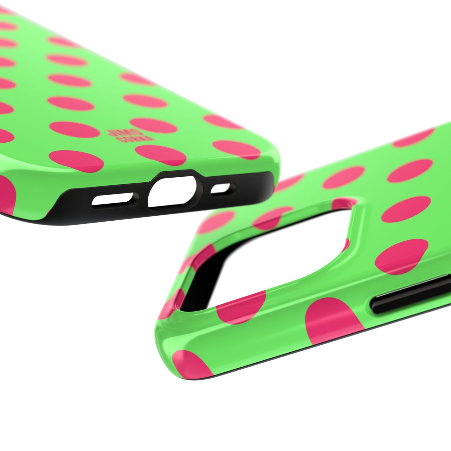 Big Polka Dot | Green and Pink