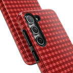 Farm Gingham Samsung Galaxy Case | Red
