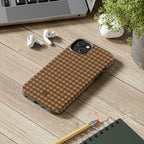 Farm Gingham iPhone Case | Brown
