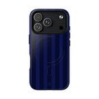 Navy Blue Bold Stripes