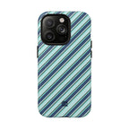 Angelina Stripes | Blue - MagSafe iPhone Case