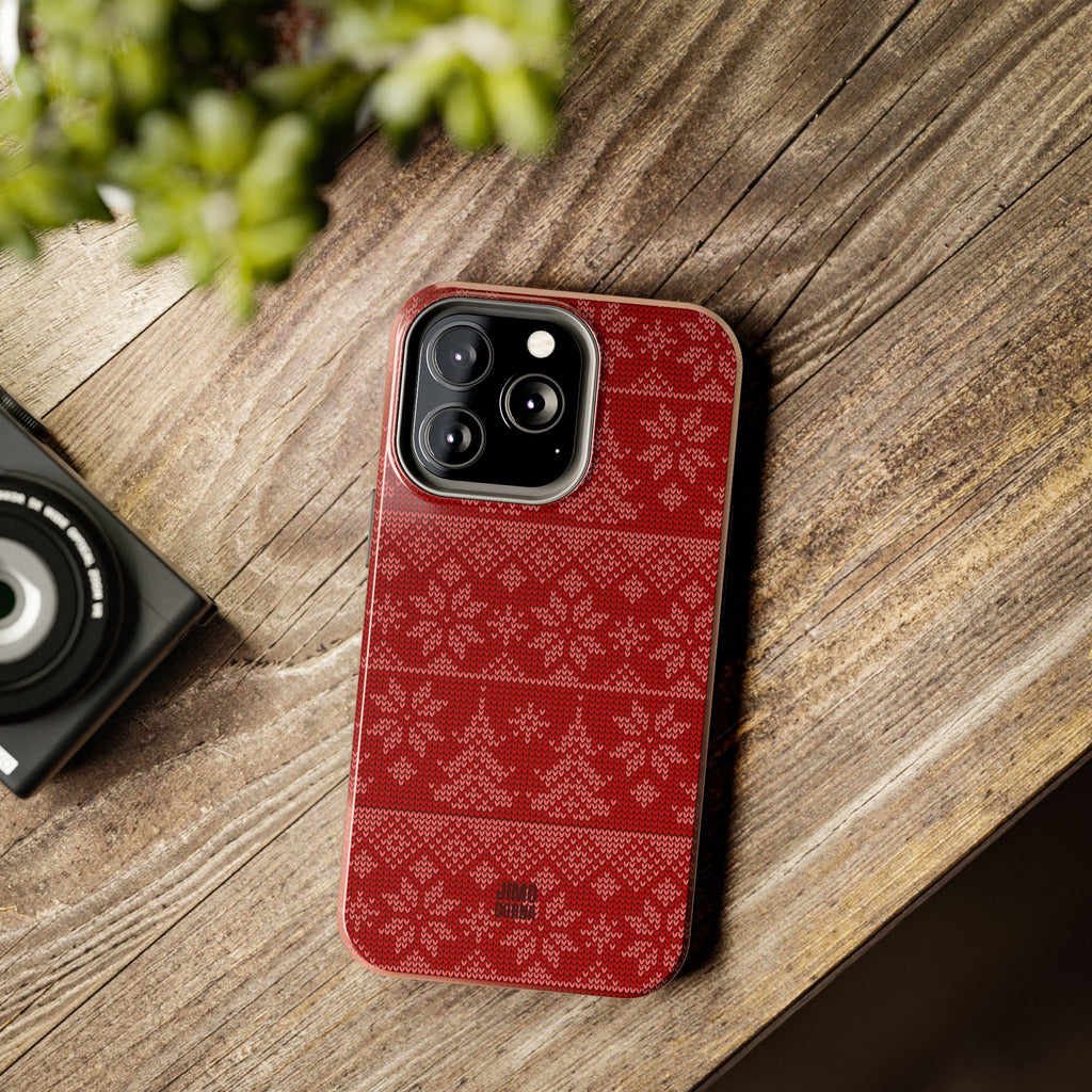Holiday Knit | Red iPhone Case