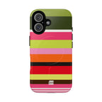 Berry Citrus Stripe MagSafe iPhone Case