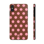 Big Polka Dot | Brown and Pink