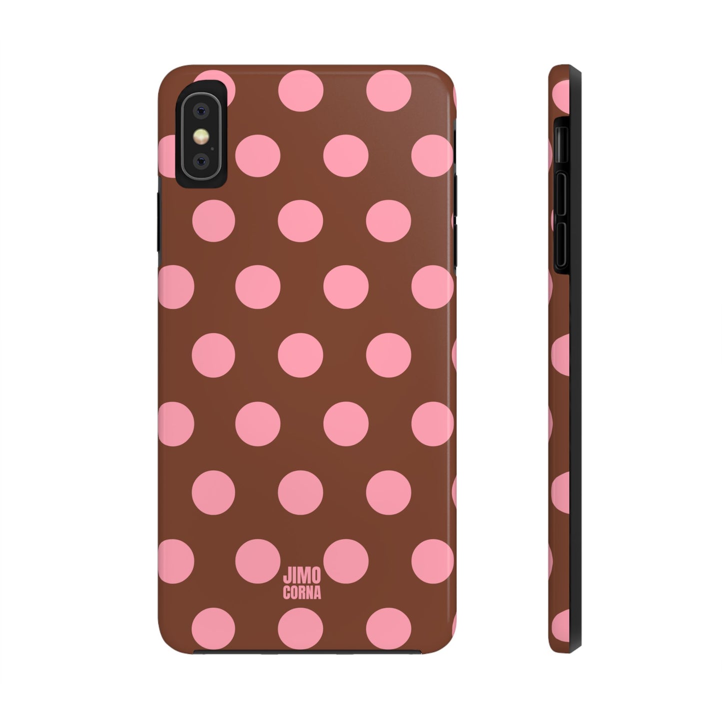 Big Polka Dot | Brown and Pink