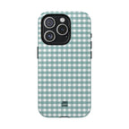Farm Gingham MagSafe iPhone Case | Blue