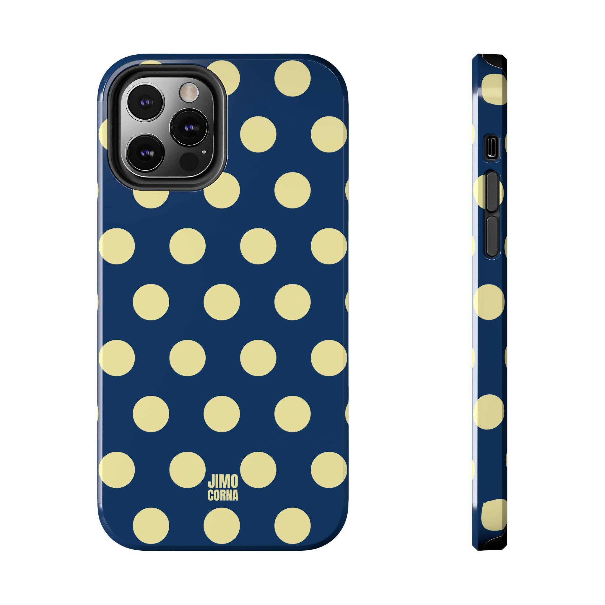 Big Polka Dot | Blue and Cream