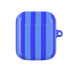 Blueberry Bold Stripes AirPods Case