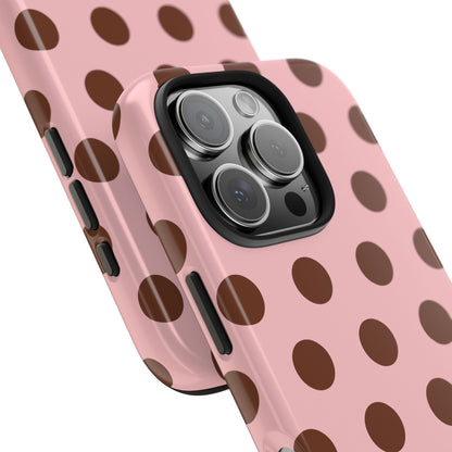 Big Polka Dot | Pink and Brown
