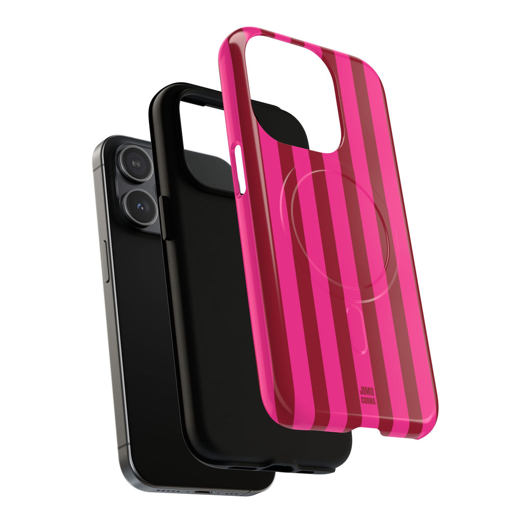 Bold Stripes MagSafe iPhone Case | Strawberry Burst