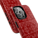 Holiday Knit | Red MagSafe iPhone Case