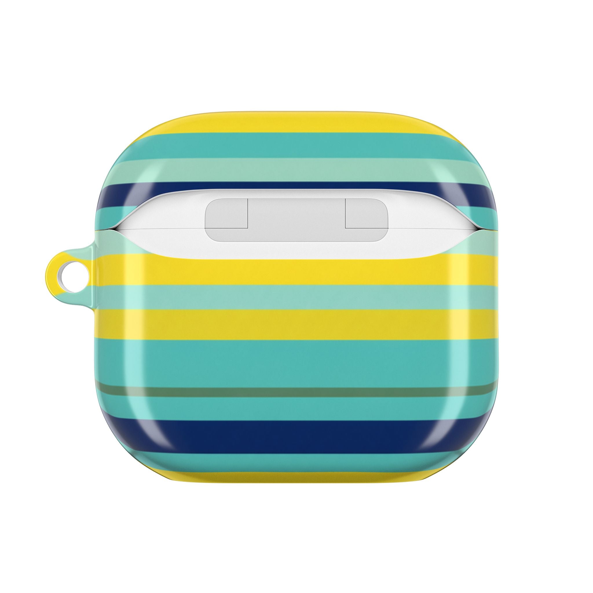 Blue Lemon Stripe AirPods Case