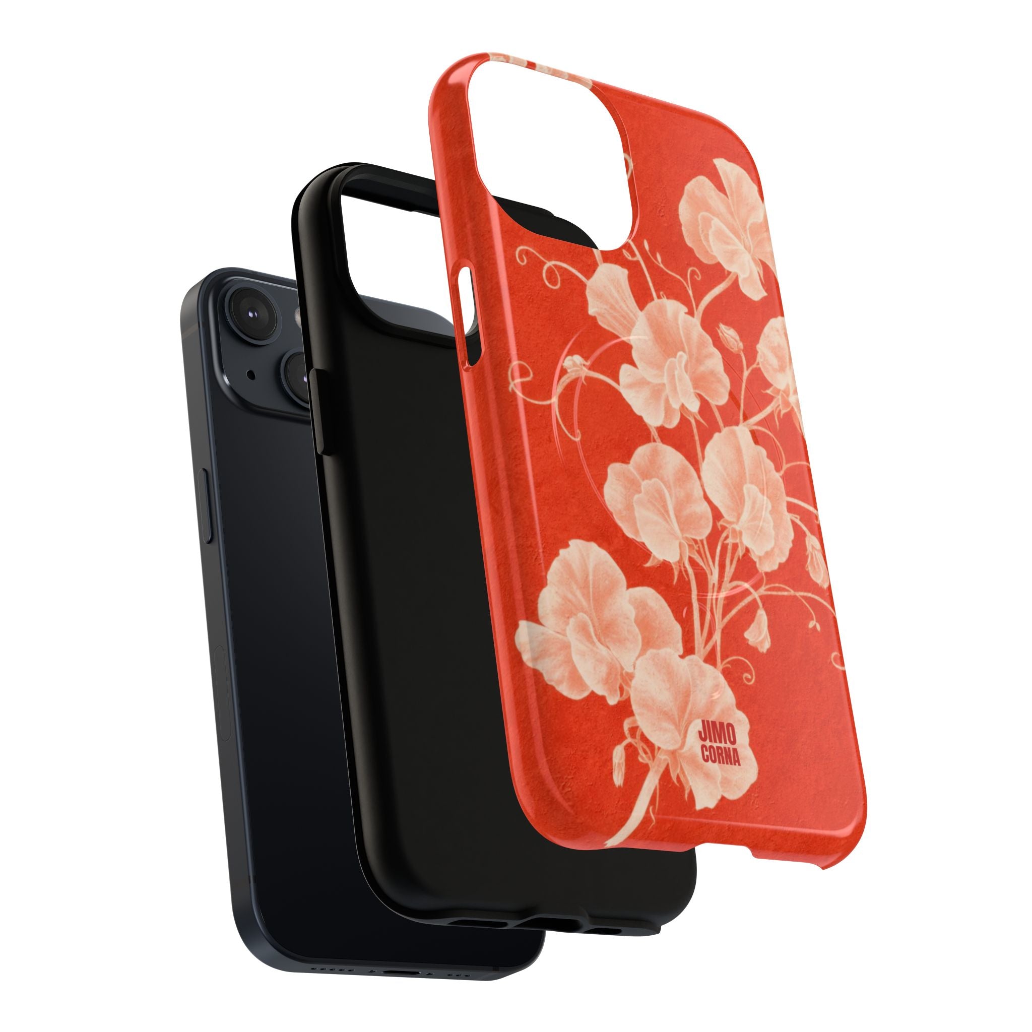 Red Flora MagSafe iPhone Case