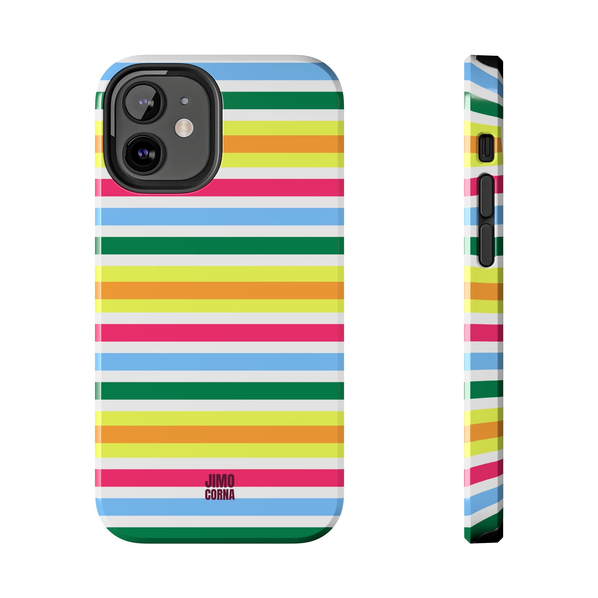 Rainbow Sorbet Stripe iPhone Case