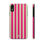 Lime Green and Pink Bold Stripes