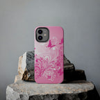 Pink Flutter Garden iPhone Case