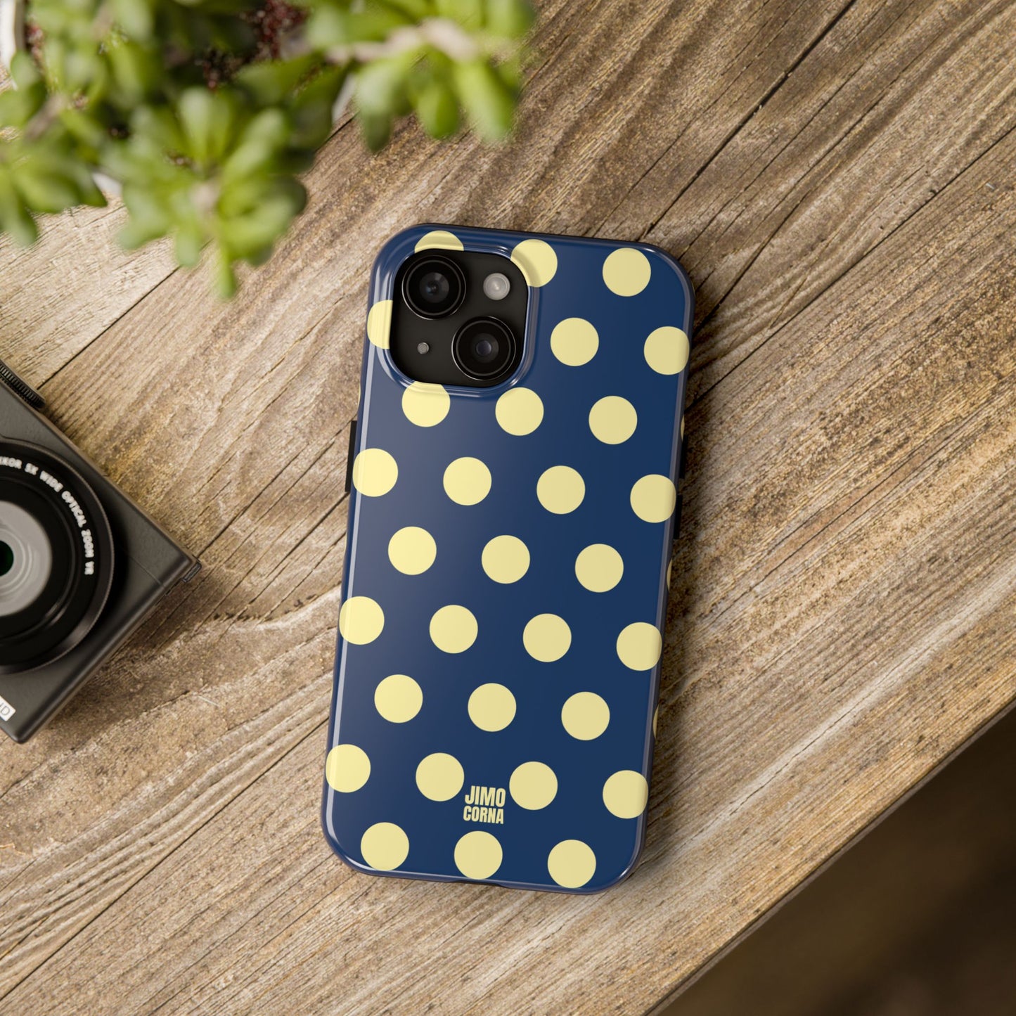 Big Polka Dot | Blue and Cream