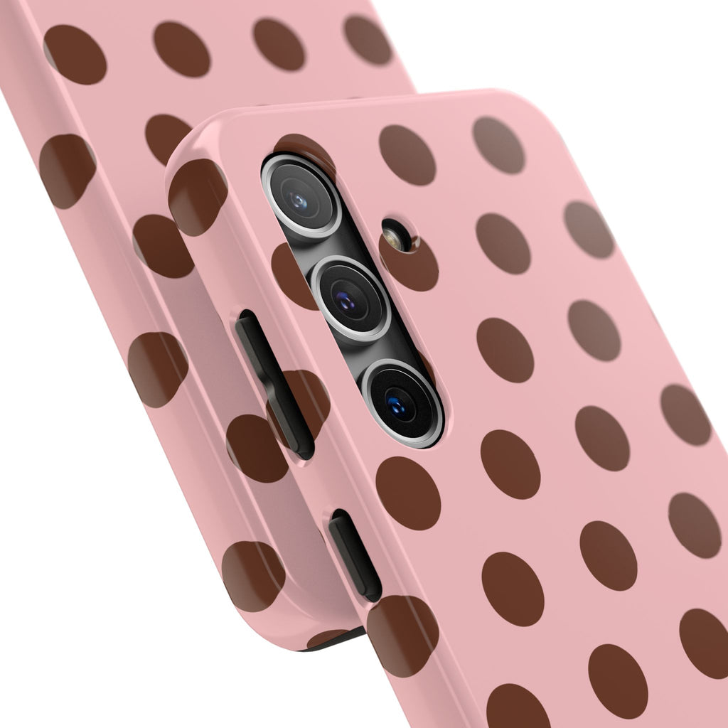 Big Polka Dot | Pink and Brown