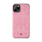 Holiday Knit | Pink iPhone Case