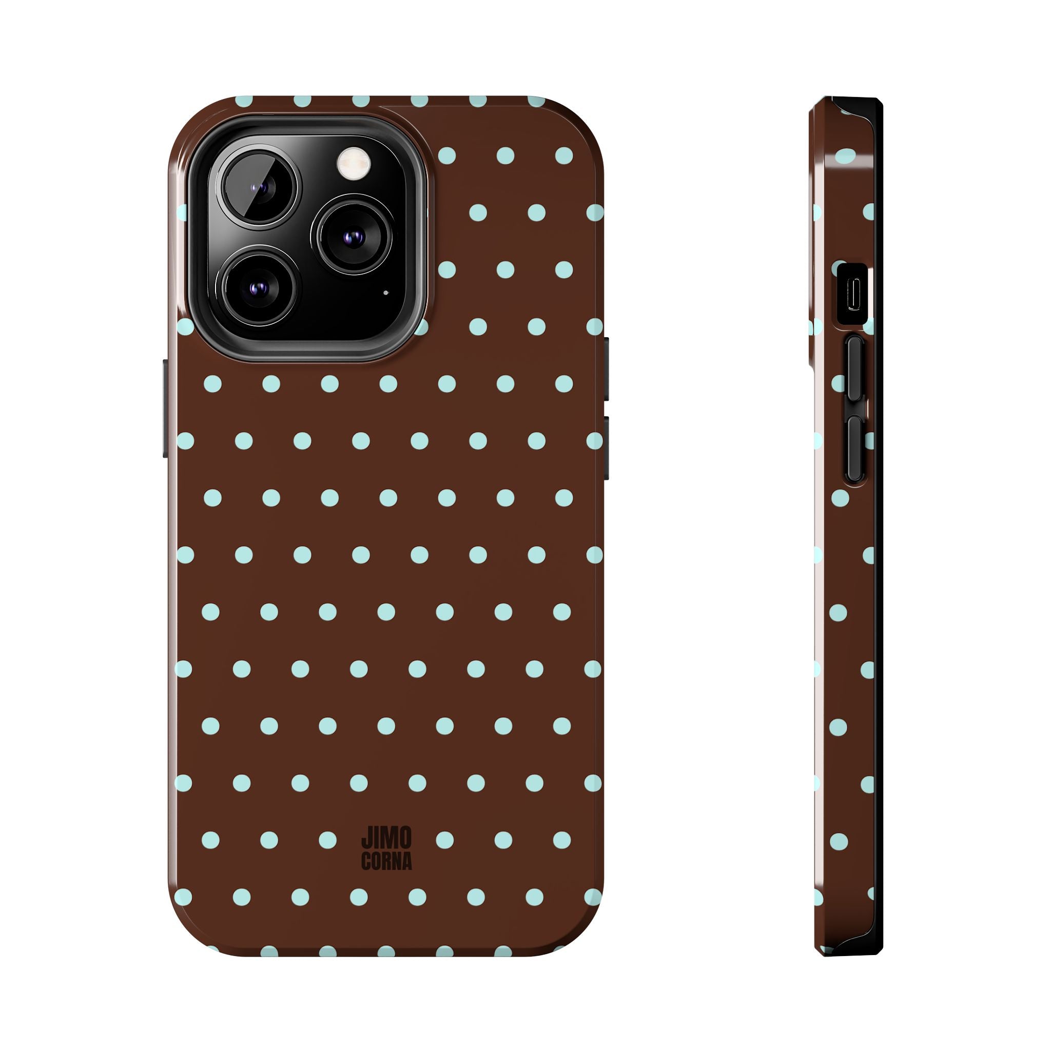 Polka Dot | Brown and Blue