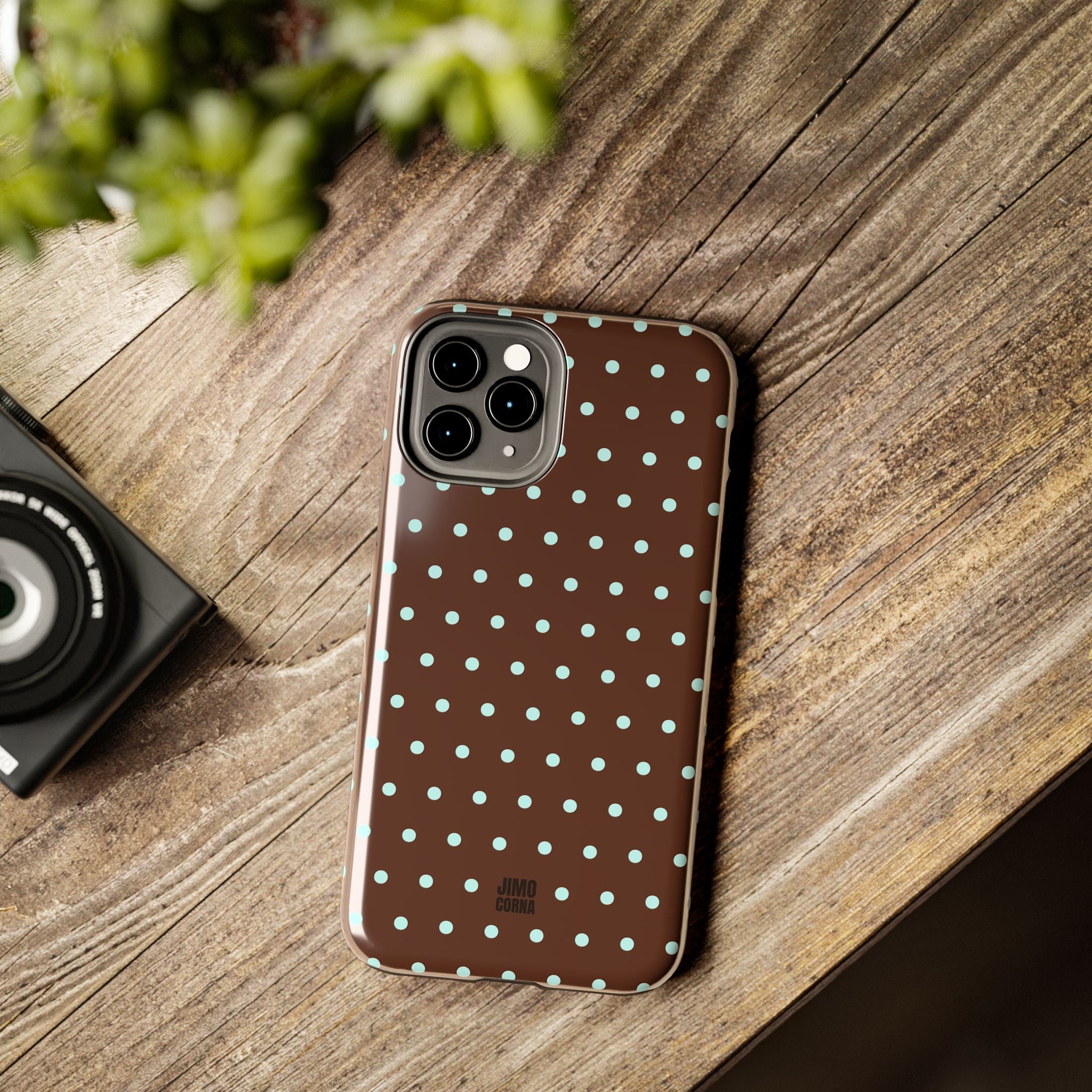 Polka Dot | Brown and Blue