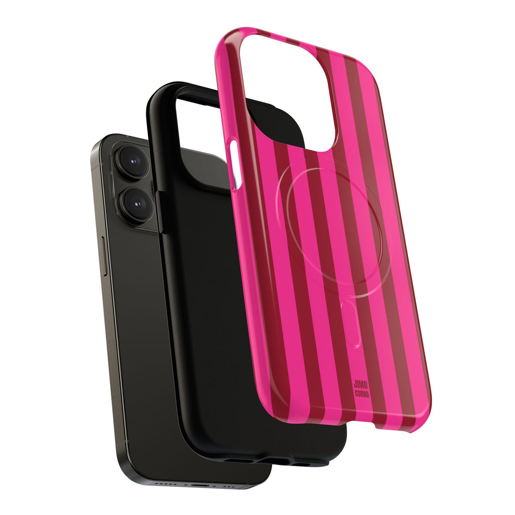 Bold Stripes MagSafe iPhone Case | Strawberry Burst