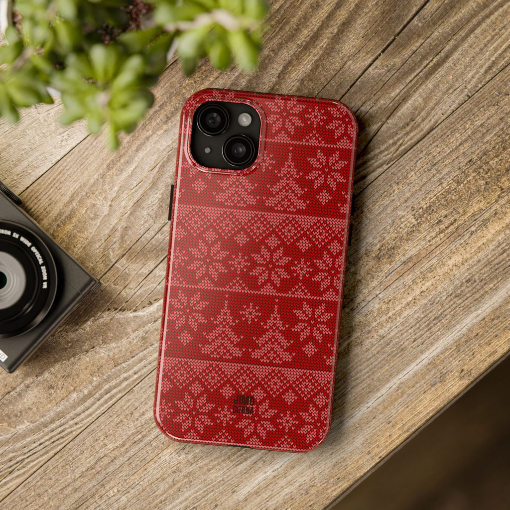 Holiday Knit | Red iPhone Case