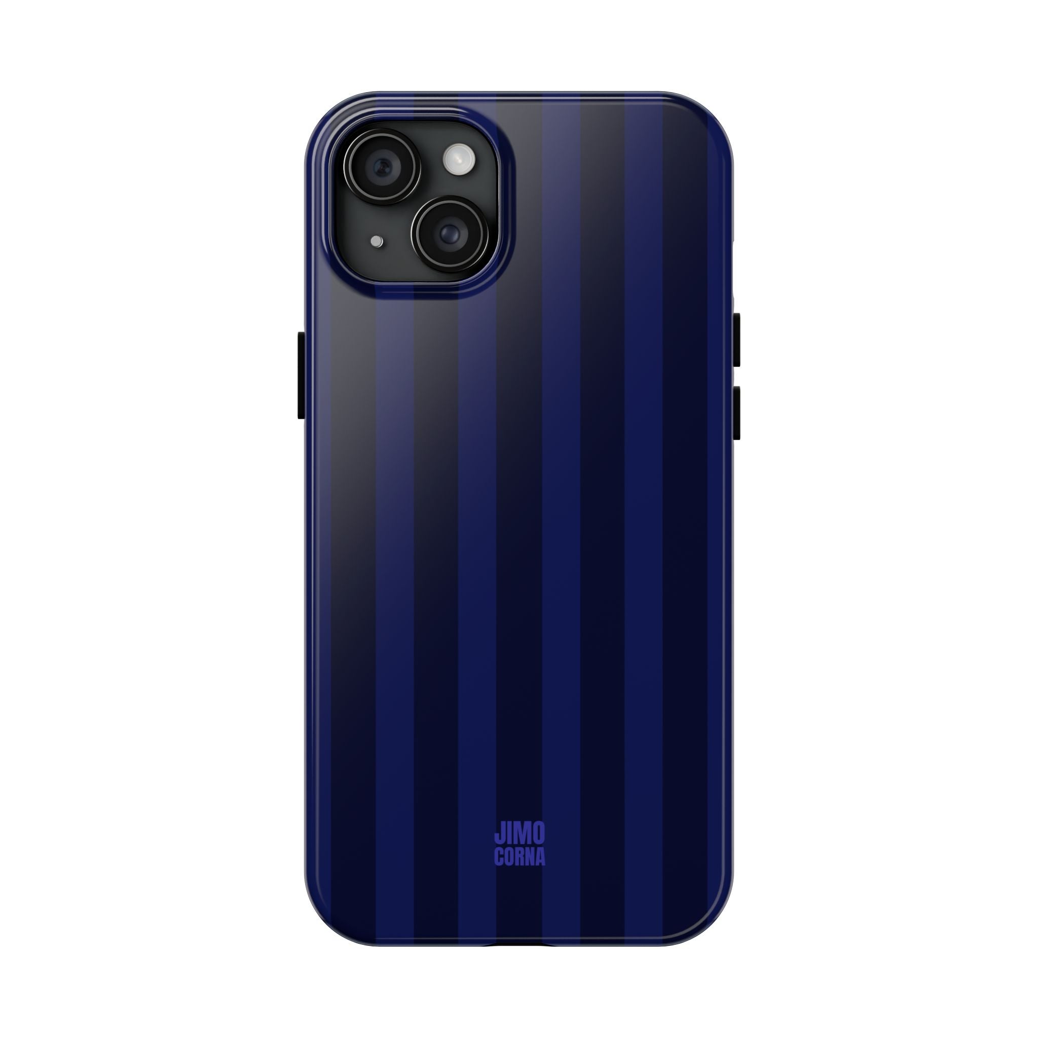 Bold Stripes iPhone Case | Navy Blue