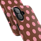 Big Polka Dot | Brown and Pink