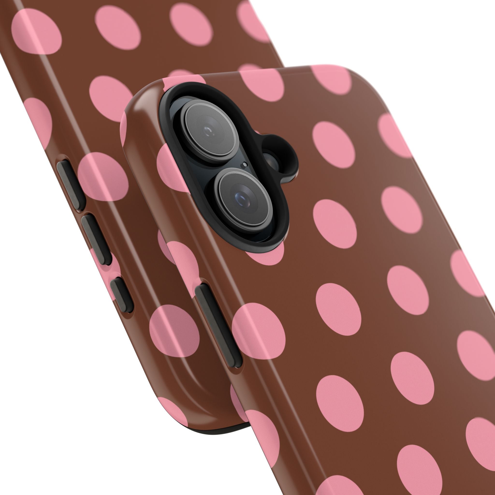 Big Polka Dot | Brown and Pink
