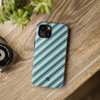 Angelina Stripes | Blue - iPhone Case
