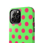 Big Polka Dot | Green and Pink