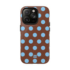 Big Polka Dot | Brown and Blue