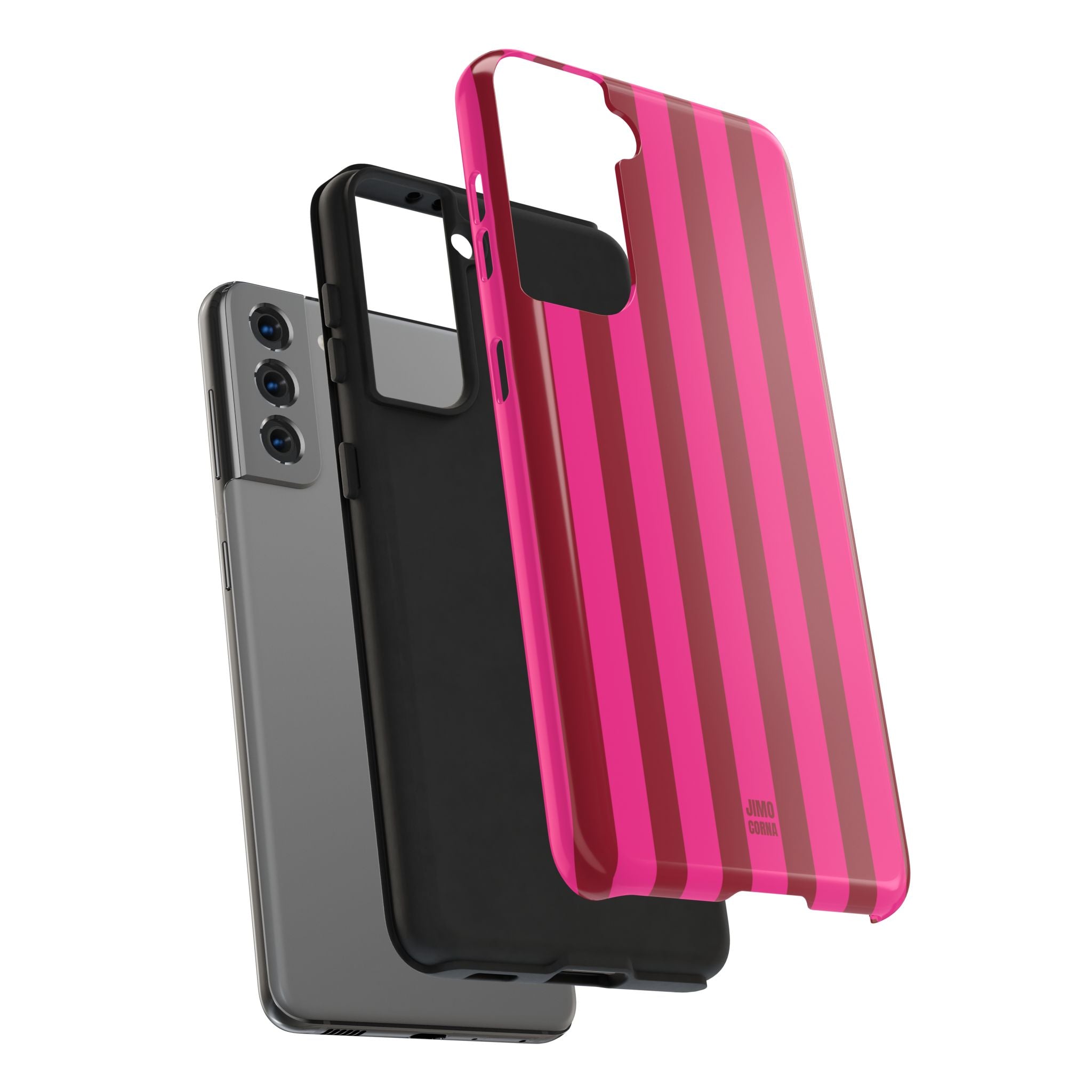 Bold Stripes Samsung Galaxy Case | Strawberry Burst