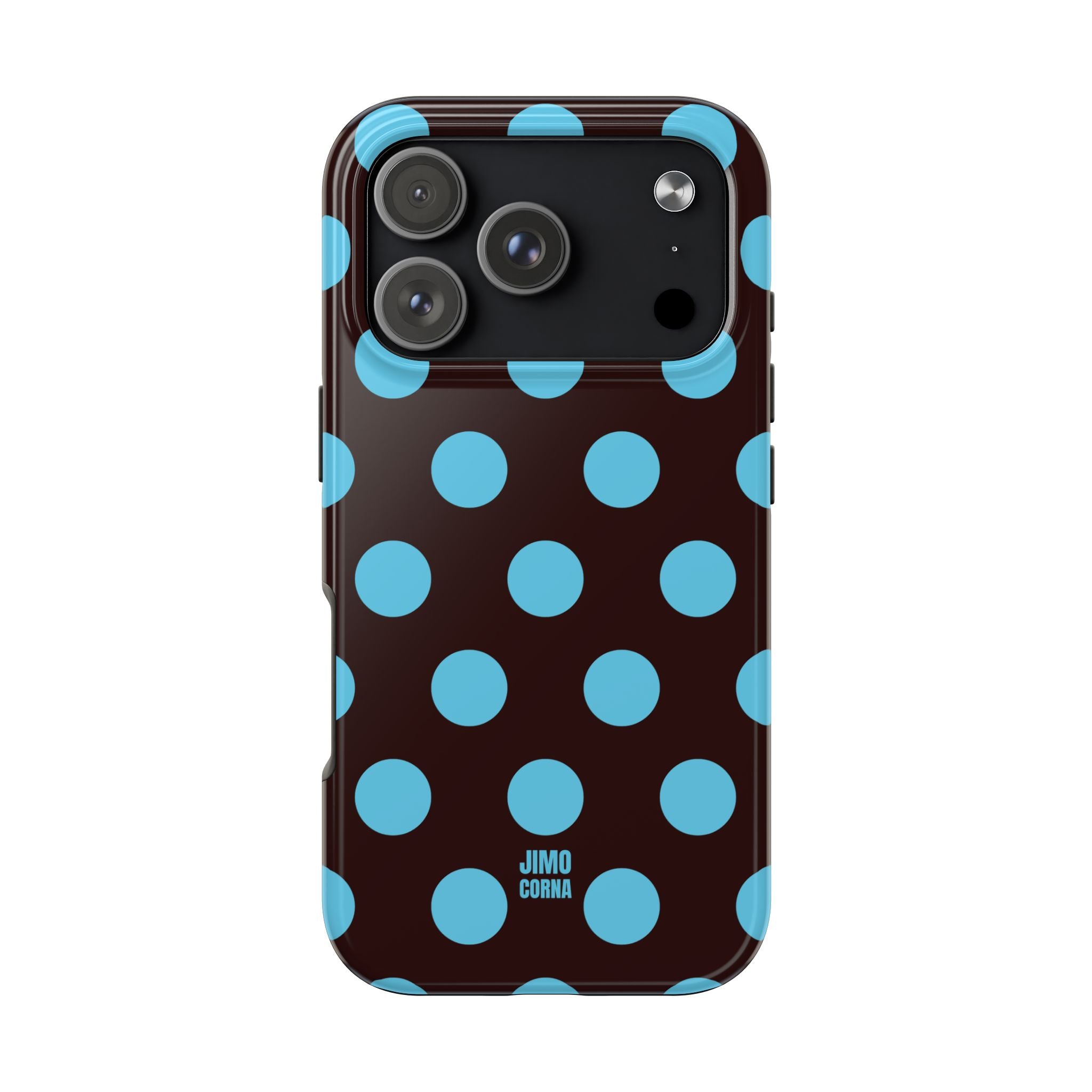 Big Polka Dot | Brown and Blue