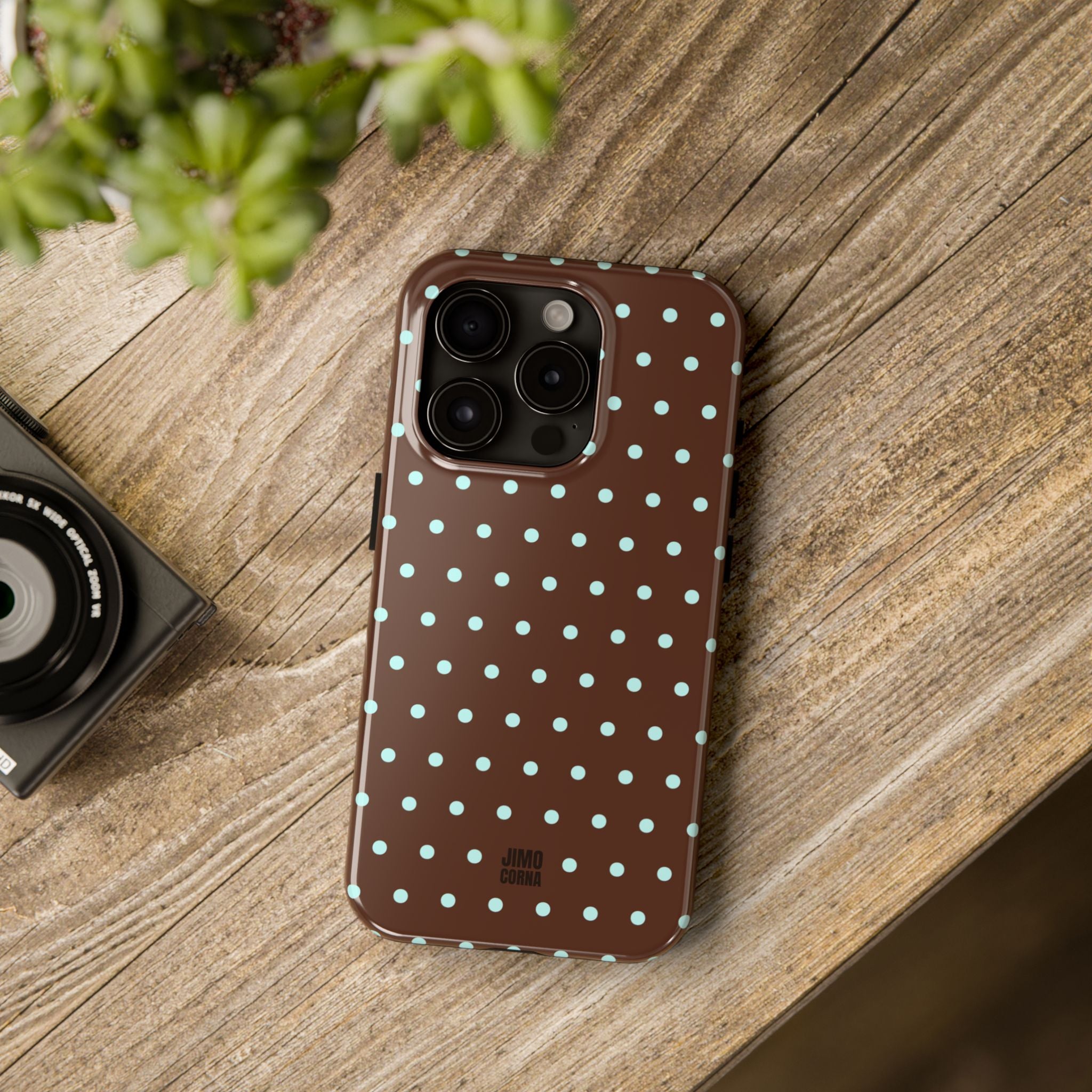 Polka Dot | Brown and Blue