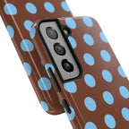 Big Polka Dot | Brown and Blue