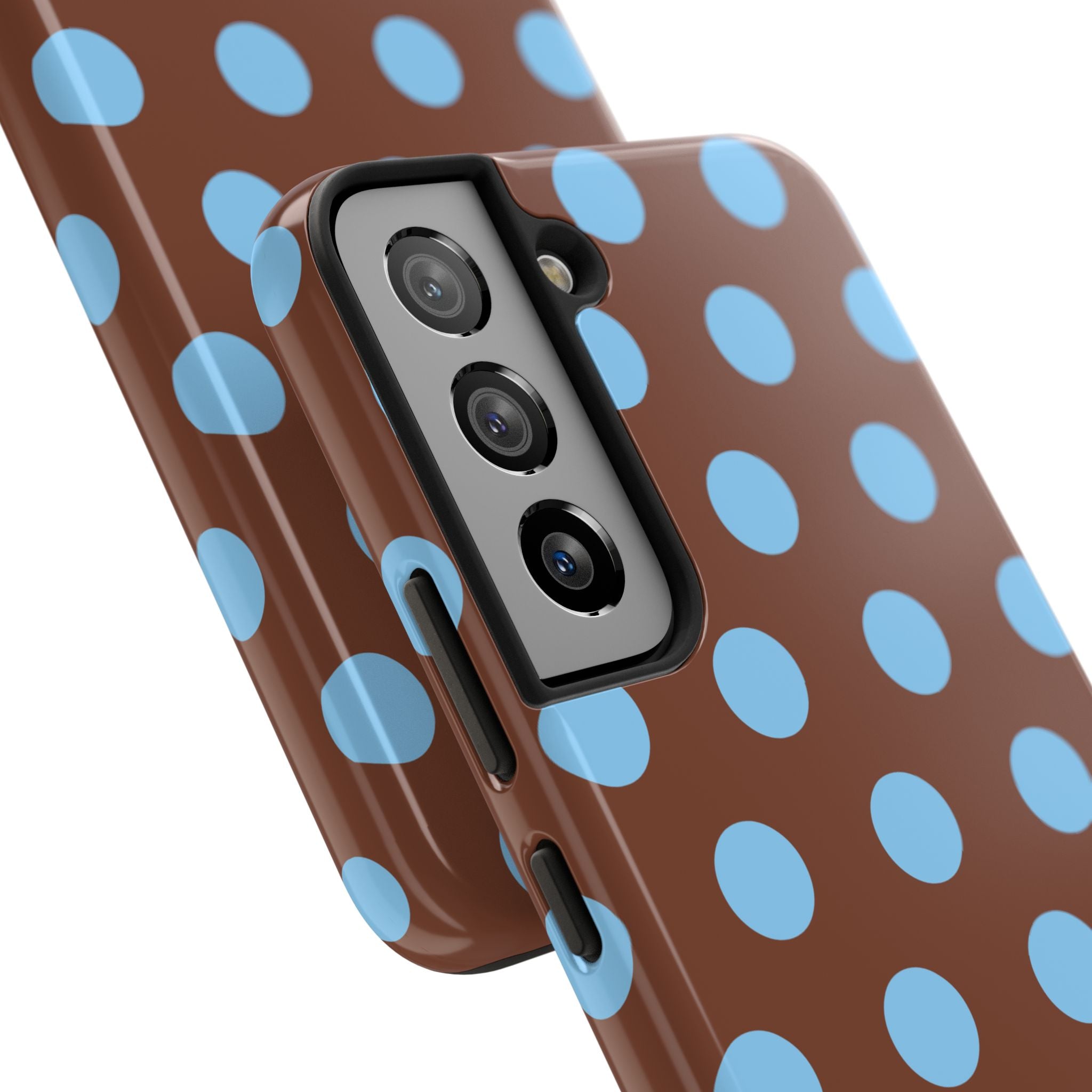 Big Polka Dot | Brown and Blue
