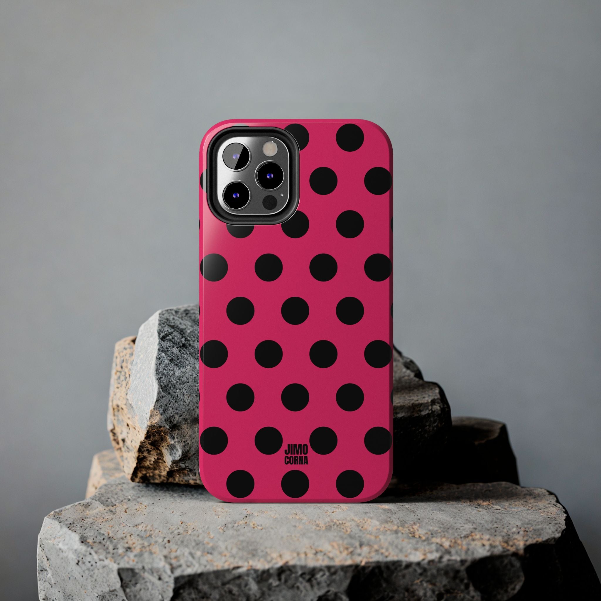 Big Polka Dot | Hot Pink and Black