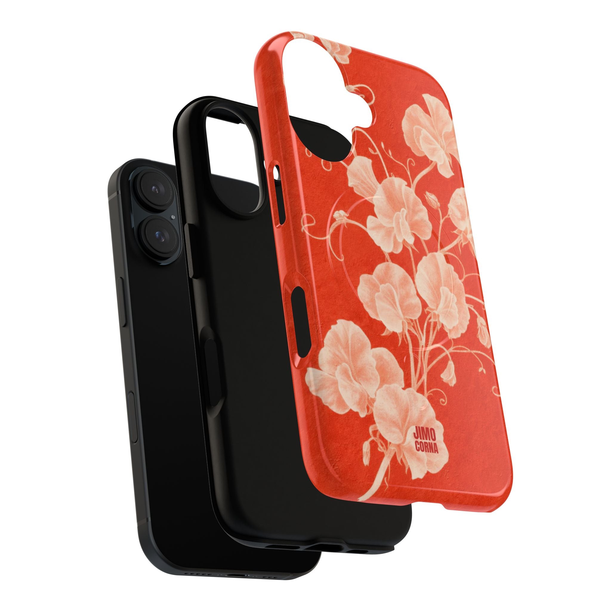 Red Flora MagSafe iPhone Case