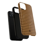 Farm Gingham MagSafe iPhone Case | Brown