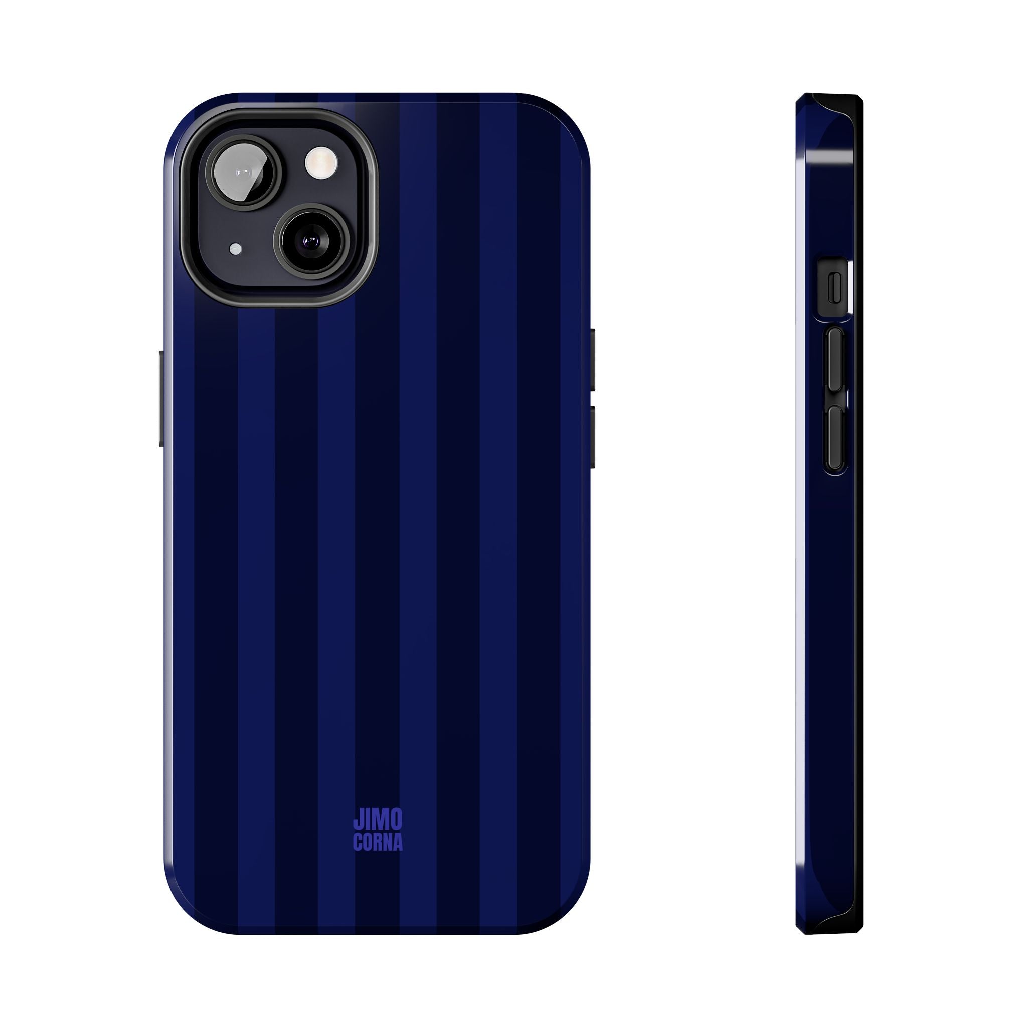 Bold Stripes iPhone Case | Navy Blue