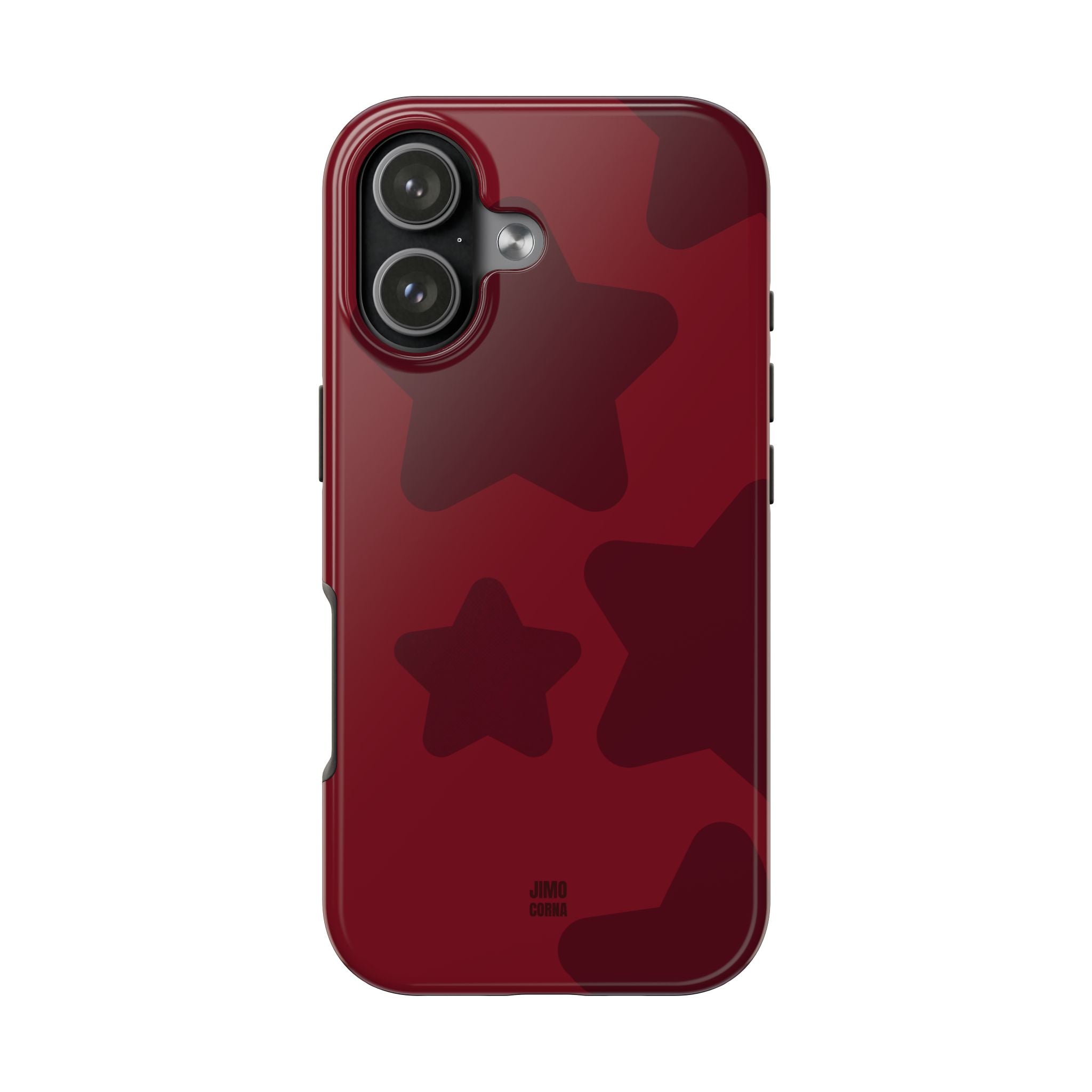 Cherry Red Bold Stars