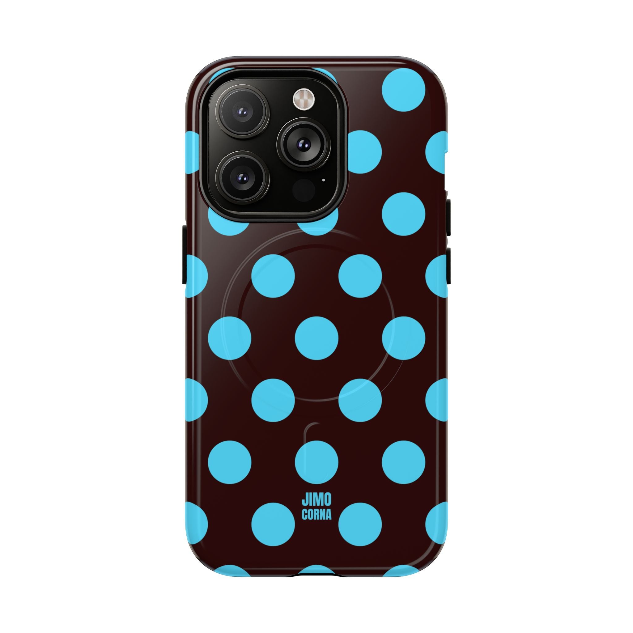 Big Polka Dot | Brown and Blue